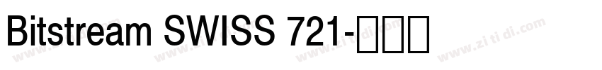 Bitstream SWISS 721字体转换